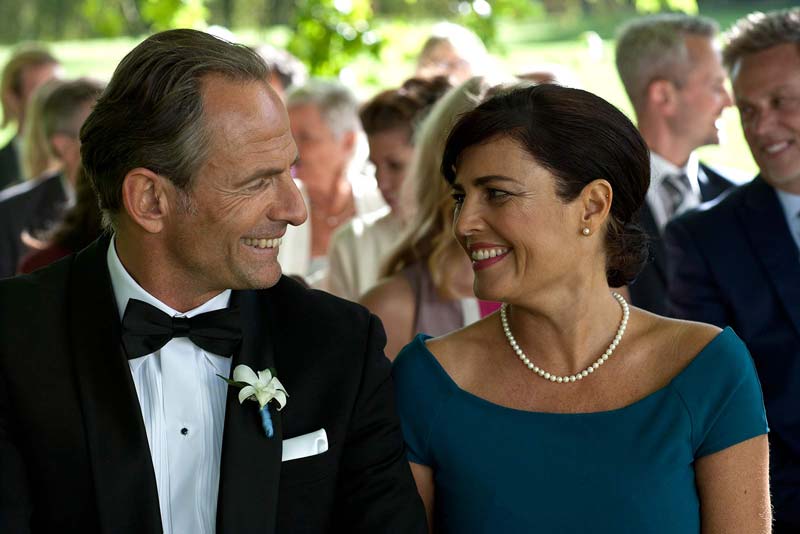 wedding couple wearing hearing aids